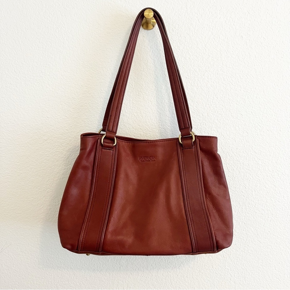 American Leather Co Cognac Brown Purse
